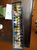 Lego mini figures in a box