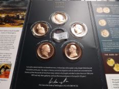 Collection of 5 Waterloo coins