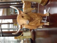 Beswick cow repaired to horn