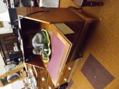 A three drawer writing bureau
