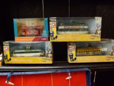 4x boxed Blackpool trams