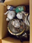 Large box of ceramics and others
