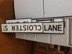 Collection of 9 Bolton street signs