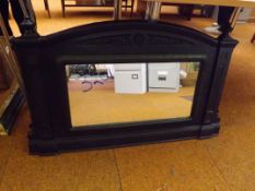 Very heavy cast iron over mantel mirror