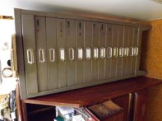 15 drawer metal filing cabinet