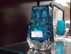 Whitefriars Kingfisher blue vase