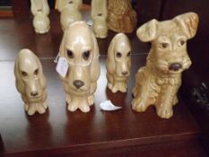 Collection of 4 Sylvac dogs