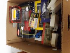 Box of collectable cars