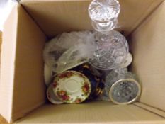 Box to include a cut crystal decanter