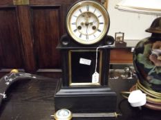 Belgian slate French mantel clock
