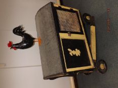 A scratch built and painted novelty rabbit hutch i
