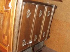 Hand made oak set of 3 drawers