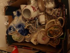 Mixed box to include Beswick cat