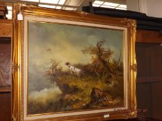 Oil on canvas with gilt frame