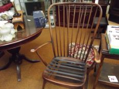 High back Ercol spindle back chair