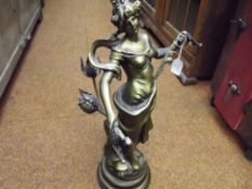 Bronzed figurine