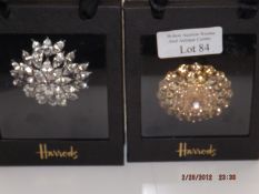 2 costume jewelry brooches