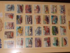 Framed Castella cigarette cards