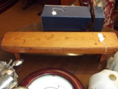 Small wooden bench