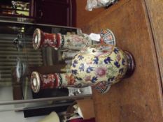 3 pieces of Satsuma style ceramics