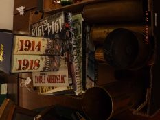 Trench art bullet shells and books