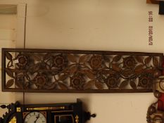 Ornate wooden wall decoration