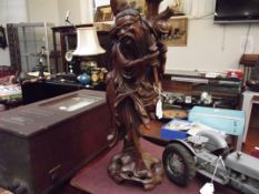 Fine quality carving of a Chinese figure