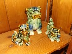 3 ceramic mythical creatures