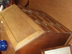 Early Victorian oak writing bureau