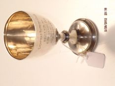 Silver Lichfield bowling club souvenir of challeng