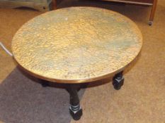 Copper top table