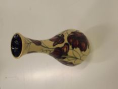 Moorcroft Chocolate Cosmos vase