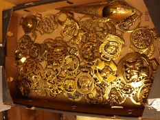 Large collection of horse brasses