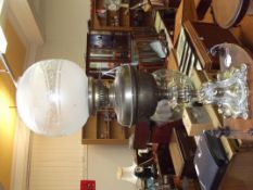 Brass base oil lamp