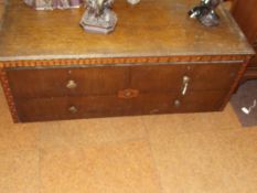 19th century inlaid set of 3 drawers