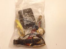 A bag of unsorted watches