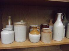 Assorted early stoneware bottles and jugs, fourtee