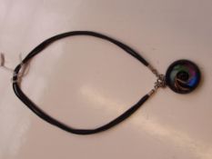 Murano glass pendant necklace