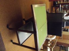 Metamorphic oak tea trolley/card table