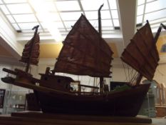 Wooden model of a junk