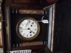 Victorian Belgian slate mantel clock