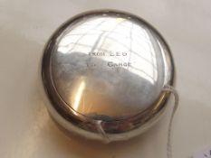 Silver hallmarked snuff box, early 20th century
