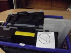Eight tool storage boxes