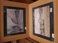 Pair of Frank Green framed prints Dale Street Live