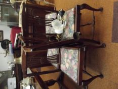 Set of four mahogany dining chairs, wheatsheaf bac