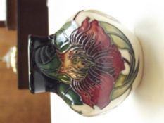 Moorcroft vase, baluster form in the Anna Lily pat