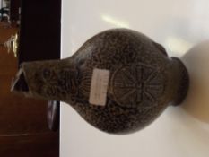16th century Cologne salt glazed jug, decorated wi