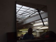 Contemporary panelled wall mirror