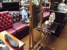 Pine cheval mirror