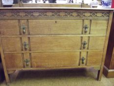 Gillows 3 drawer chest with trade label and Gillow